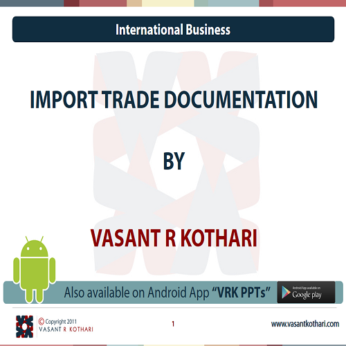30ImportTradeDocumentation